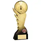 Pegasus Metallic Gold Ball Trophy 215mm