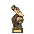 Hex Boot and Ball Award Gold 18.5cm