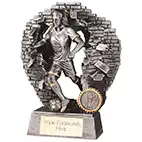 Blast Out Female Footballer 190mm