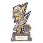 Strike Bolt Boot Ball Trophy 13cm Strike Bolt Boot Ball Trophy 13cm