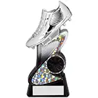 Metallic Silver Blitz Boot 155mm
