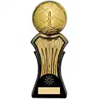 Strike Force Bright Gold Football Trophy 22cm