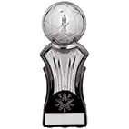 Strike Force Bright Silver Football Trophy 16cm
