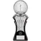 Strike Force Bright Silver Football Trophy 25cm