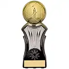 Strike Force Gold Silver Football Trophy 16cm