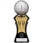 Strike Force Silver Gold Football Trophy 19cm