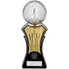 Strike Force Silver Gold Football Trophy 22cm