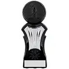 Strike Force Black Silver Football Trophy 16cm
