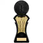 Strike Force Black Gold Football Trophy 22cm