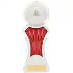 Strike Force White Red Football Trophy 19cm Strike Force White Red Football Trophy 19cm