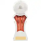 Strike Force White Orange Football Trophy 19cm Strike Force White Orange Football Trophy 19cm