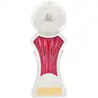 Strike Force White Pink Football Trophy 19cm Strike Force White Pink Football Trophy 19cm