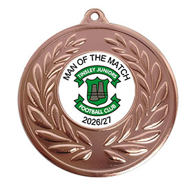 Club Man Of The Match Bronze Medal 50mm