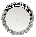 Silver Chippendale Salver  20cm Silver Chippendale Salver  20cm