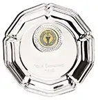 Silver  Tudor Rose Salver 15cm Silver  Tudor Rose Salver 15cm