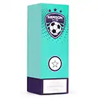 Teal Geo Football Shield Trophy 17cm