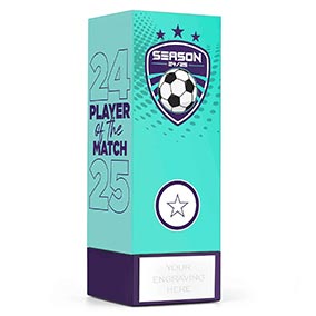 Teal Geo Icon Player of the Match 17cm