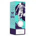 Teal Geo Male Man of the Match 17cm