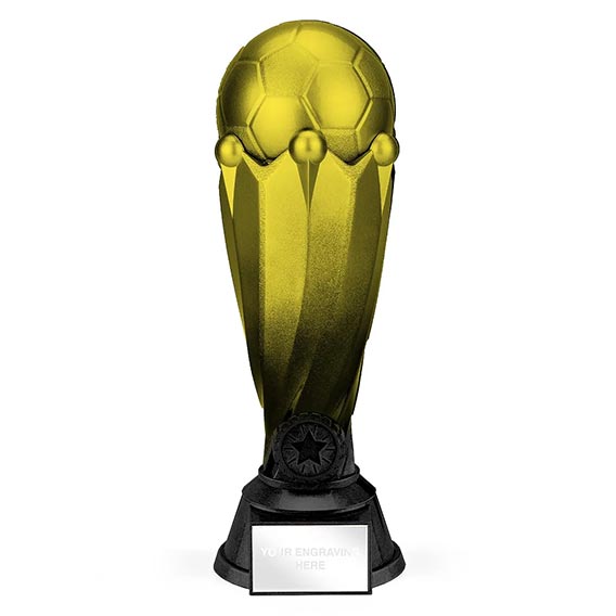 Satin Yellow Tower Football 19cm