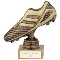 Striker Premium Football Boot Award Bronze & Gold 155mm 