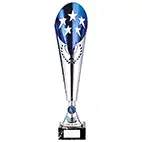 Legendary Laser Cut Metal Cup Silver & Blue 435mm