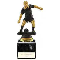 Cyclone Male Footballer Black & Gold 180mm