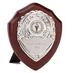 Rosewood Silver Triumph Silver Shield 125mm