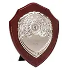 Rosewood Silver Triumph Silver Shield 20cm