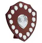 Rosewood Silver Triumph Silver Annual Shield 355mm