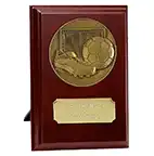 Rosewood Antique Gold Football Plaque 175mm Rosewood Antique Gold Football Plaque 175mm